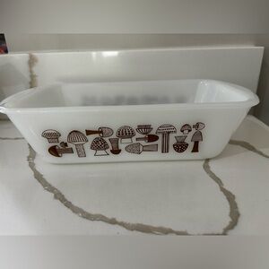 Vintage Glasbake Mushroom Meatloaf